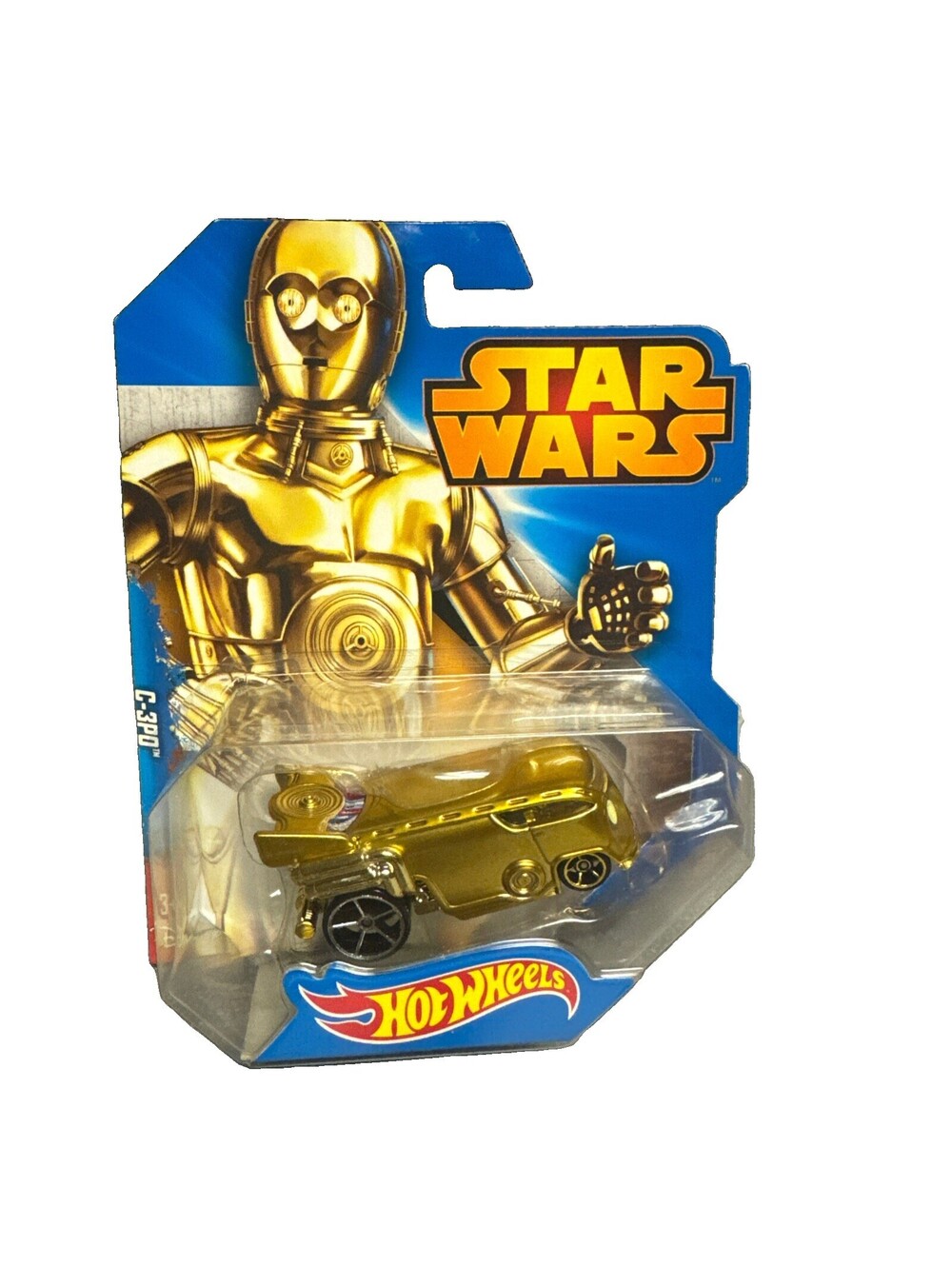 Hot Wheels 2014 STAR WARS C-3PO Character Cars 1:64 Gold New